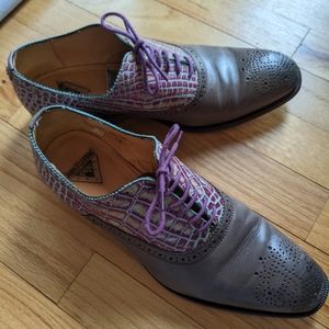 John Fluevog City Angels Damascus Class Brogued Oxford
